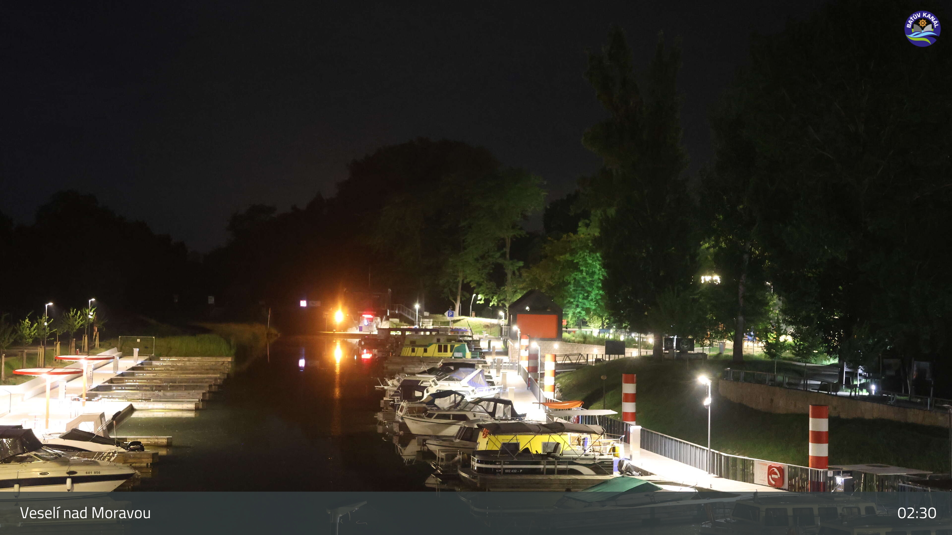 Webkamera Veselí nad Moravou Baťův kanál