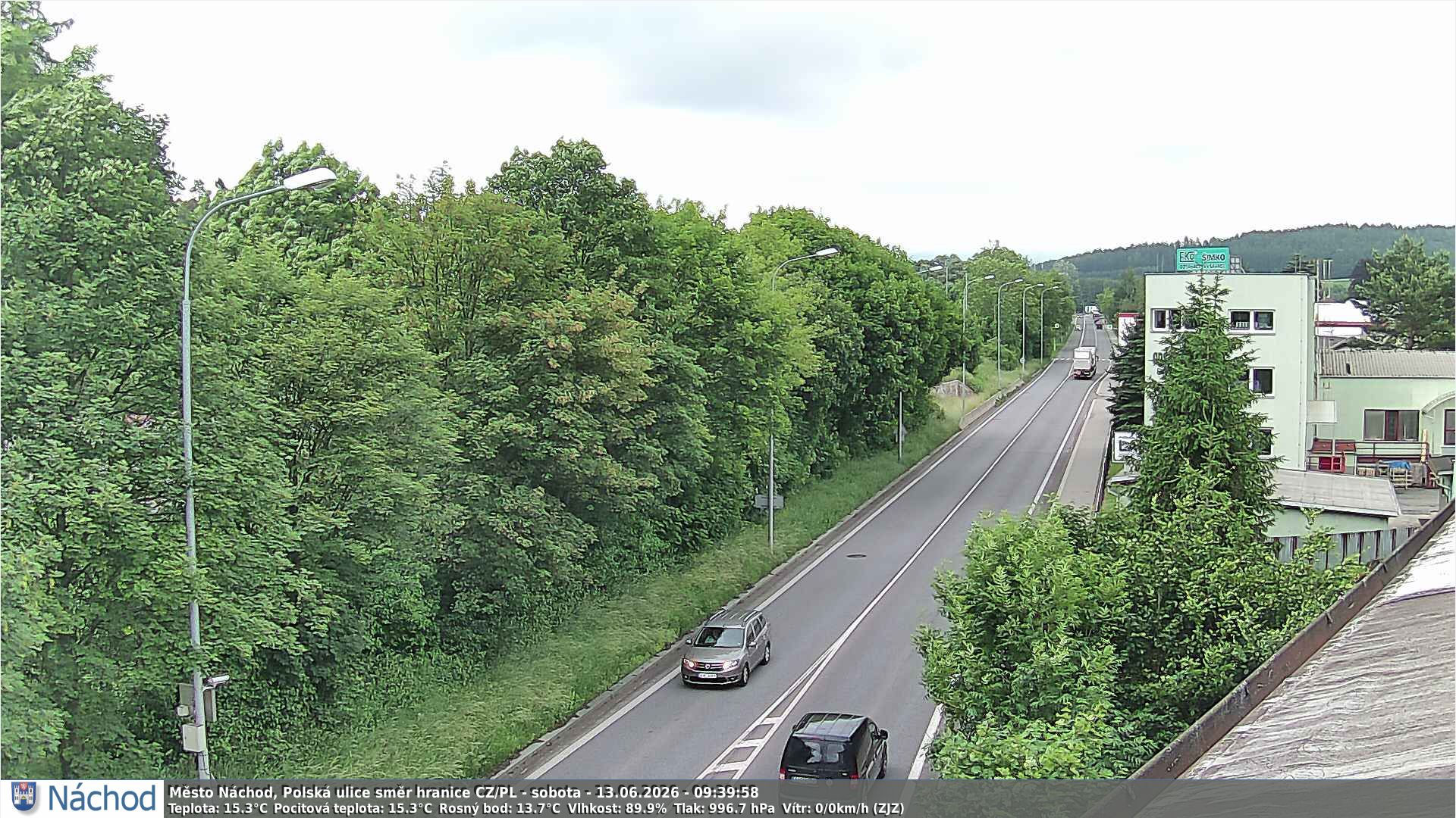 Nachod Polska Ulice webcam