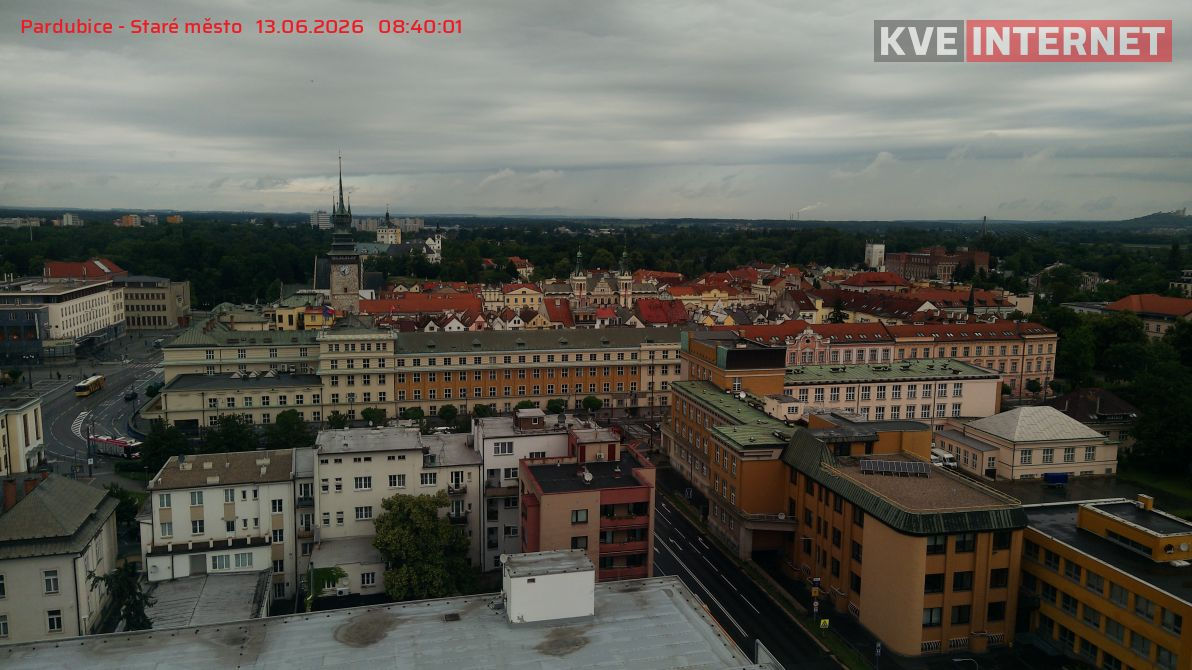 Webkamera Pardubice — záběr 1