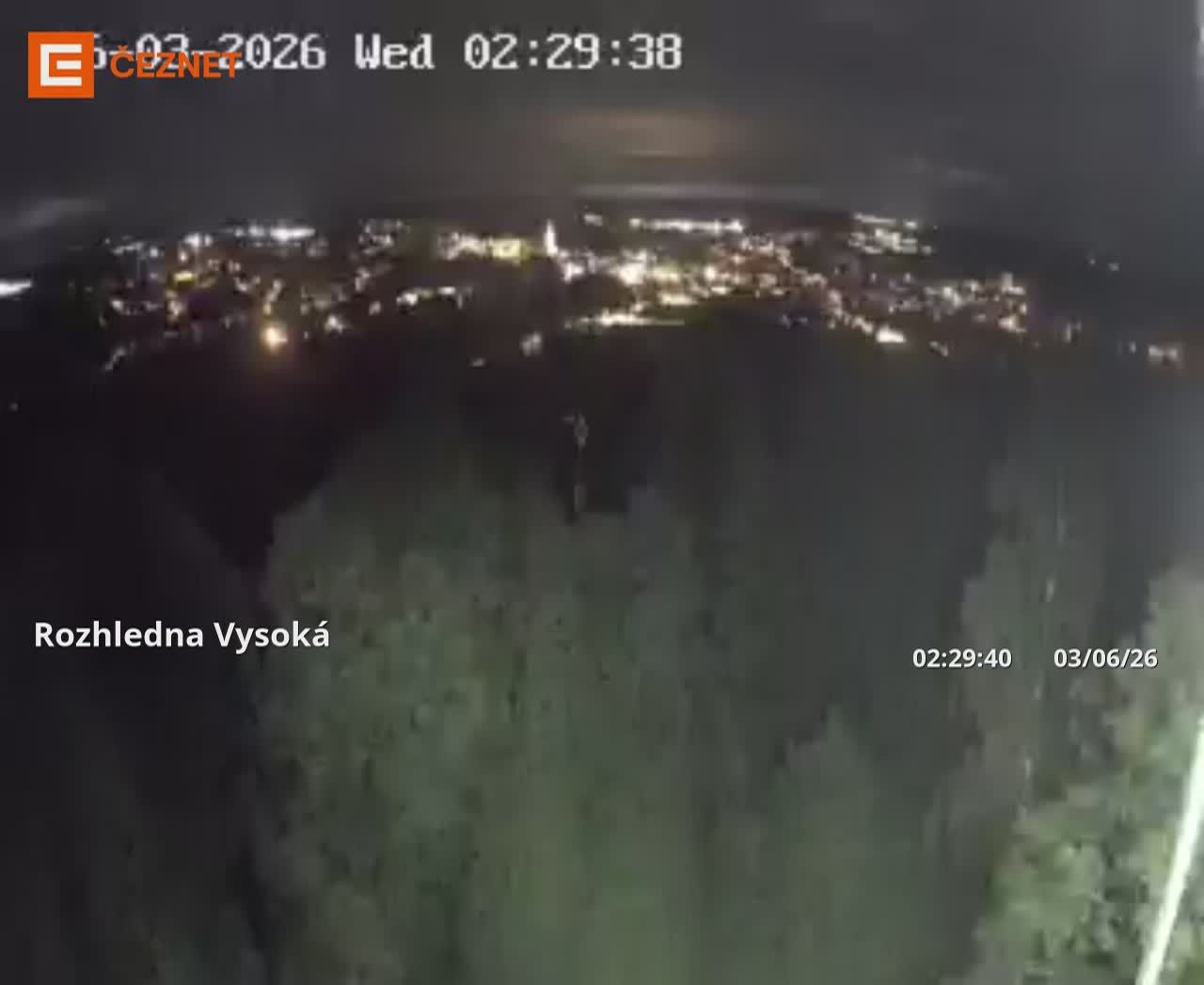 Tachov Rozhledna Vysoka webcam