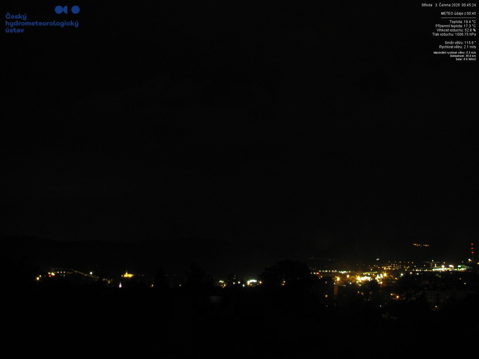 Webkamera Ústí nad Labem — záběr 1