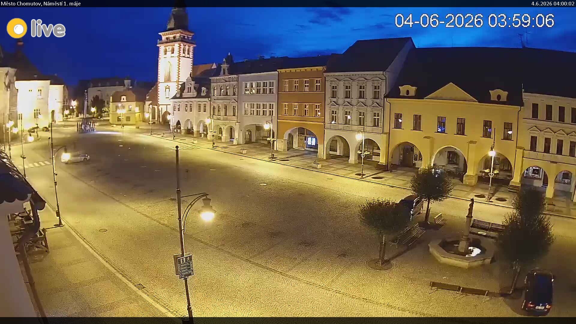 Chomutov Náměstí 1. máje webcam