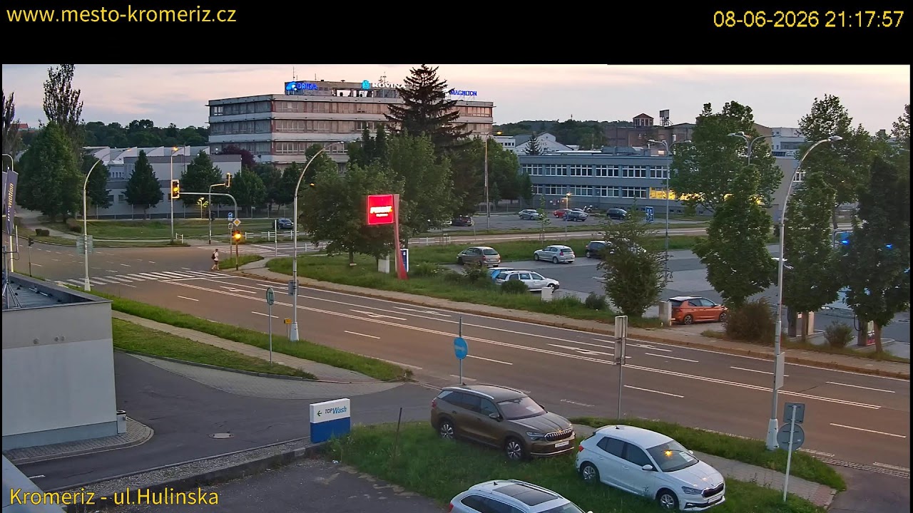 Webkamera Kroměříž křižovatka Hulínská