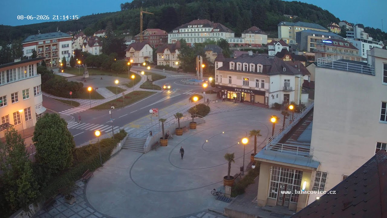 Luhačovice náměstí 28. října webcam