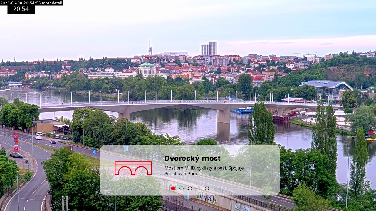 Webkamera Praha Dvorecký most